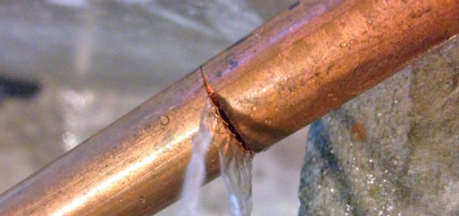 Galvanized Pipe Leaking At 
      Joint